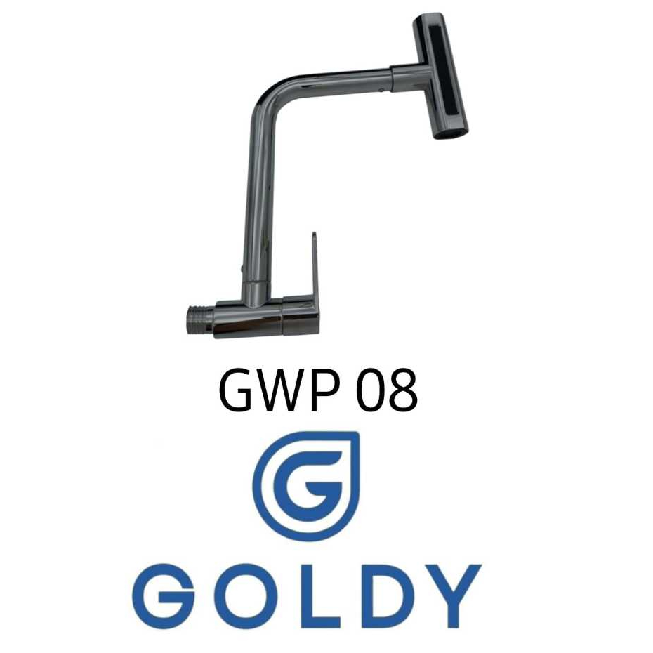 [ GOLDY ] Kran Wastafel / Kran Cuci Piring Lubang Samping GWP 08 1/2"