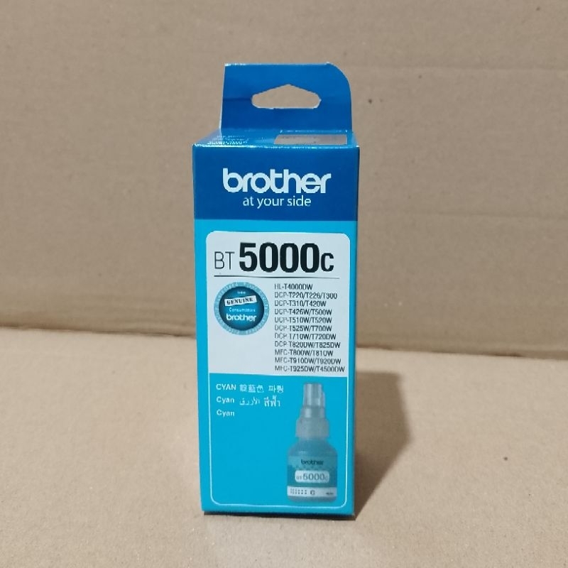 Tinta Brother Original BT5000 Cyan  For Printer DCP-T300 DCP-T500W DCP-T700W DCP-T800W