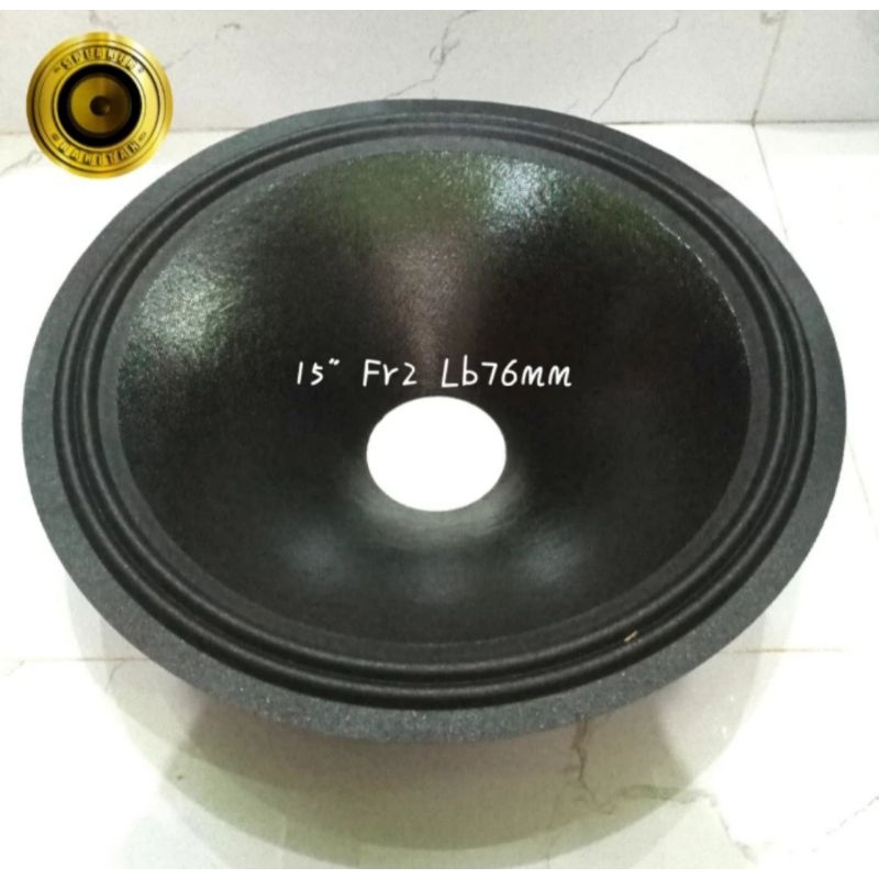 Daun speaker 15 inch Lubang 3 inch kulit jeruk .2pcs