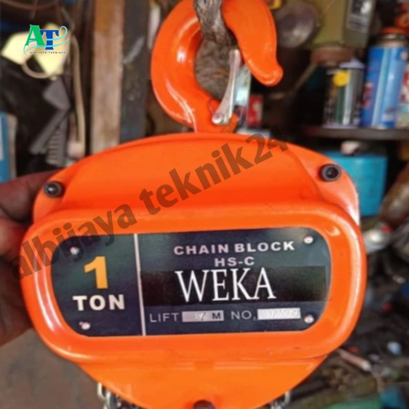Katrol Manual 1 Ton x 15 Meter Weka Germany Chain Block - 1 Ton x 15 Meter