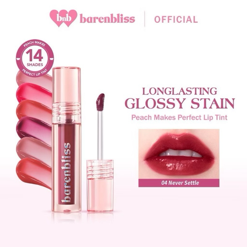 BNB barenbliss Peach Makes Perfect Lip Tint Korea Lip Gloss (24H Moisturizing) Lip Tint yang Ringan 