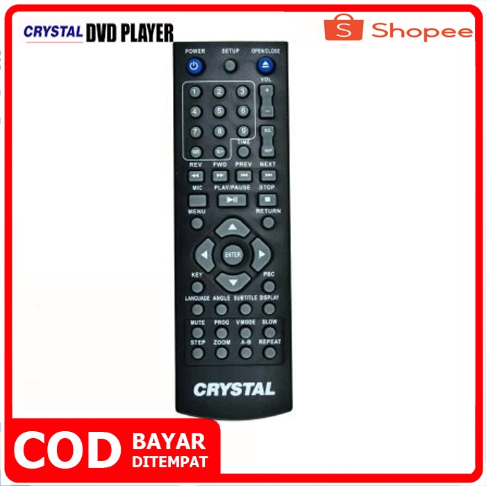 REMOTE DVD CRYSTAL ORIGINAL REMOTE DVD CRYSTAL REMOTE DVD CRYSTAL PASTI KONEK