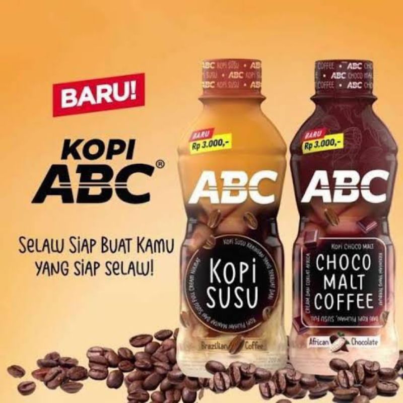 

KOPI INSTANT ABC KOPI SUSU | CHOCO MALT COFFEE NETTO 200 ML murah