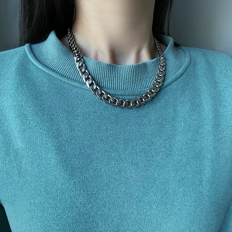 Kalung Rantai Cuban Link Unisex – Gaya Simpel & Bold