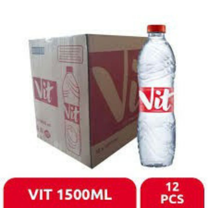 AIR MINUM VIT 1500ML AIR MINERAL BOTOL BESAR ISI 12 BOTOL