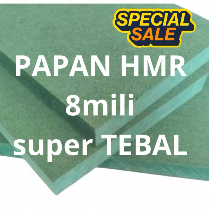 

papan HMR 8mm hijau premium