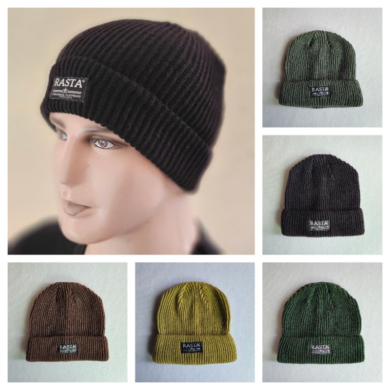 Kupluk Beanie Hat Rajut BENI ORI RASTA PREMIUM