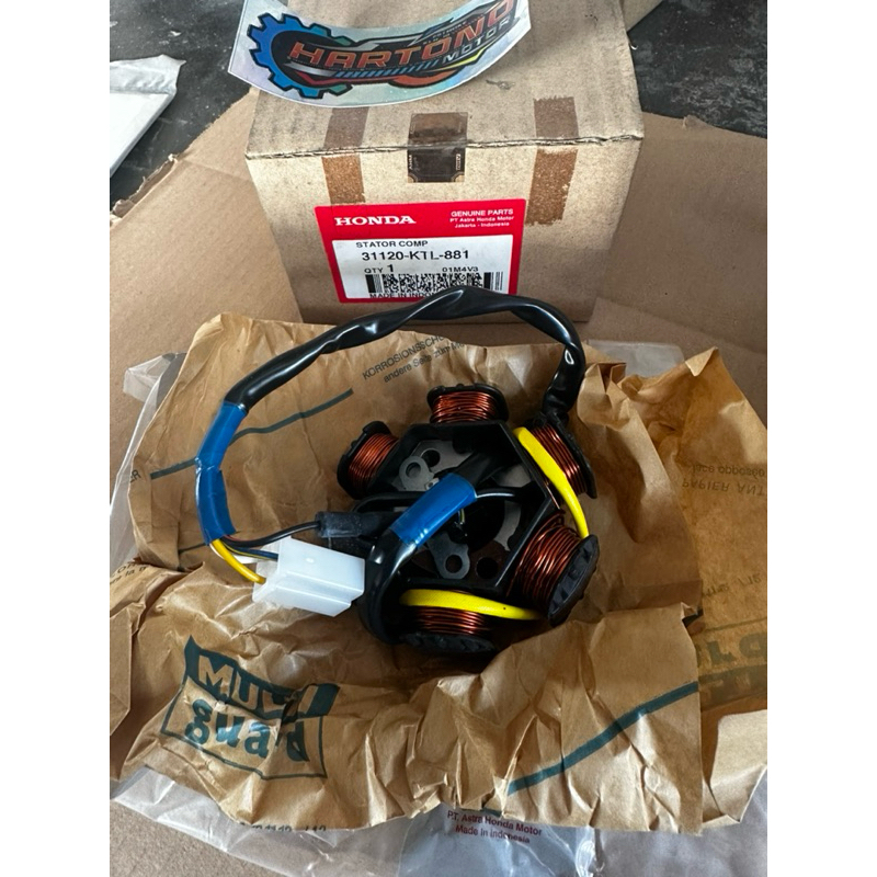 STATOR COMP SPOOL SPUL ASSY COMPLIT MOTOR HONDA SUPRA FIT NEW SUPRA FIT LAMA LEGENDA REVO 100 LAMA O