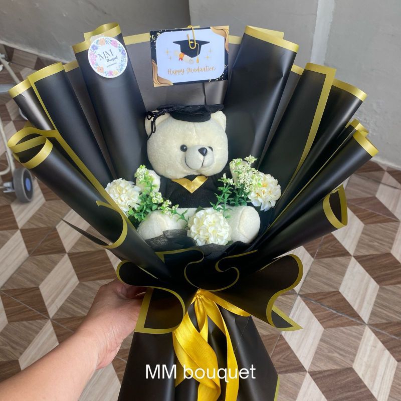 Buket Bunga wisuda cowok-buket wisuda-buket graduation-buket ulang tahun