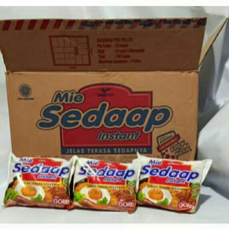 

Mie Instan Sedaap Goreng [ 91gr X 3 pcs ].