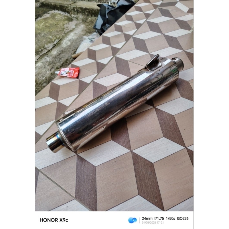 slencer knalpot ori bobokan supra x 125 batman original ori asli second