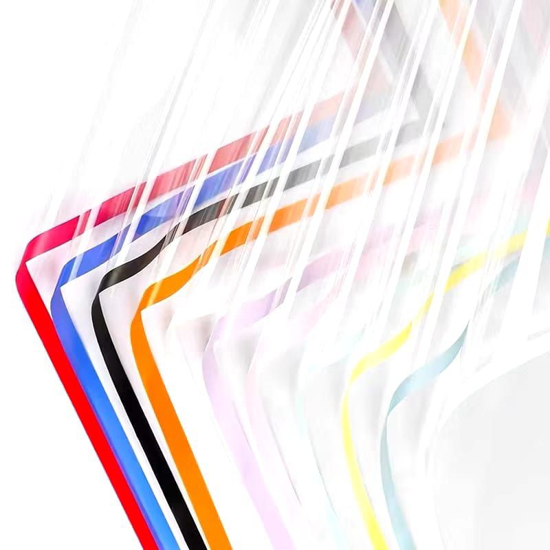 

(READY) FROWER WRAPPING TRANPARAN LINE COLOR CELLLOPHANE BENING TAHAN AIR OPP TRANSPARAN
