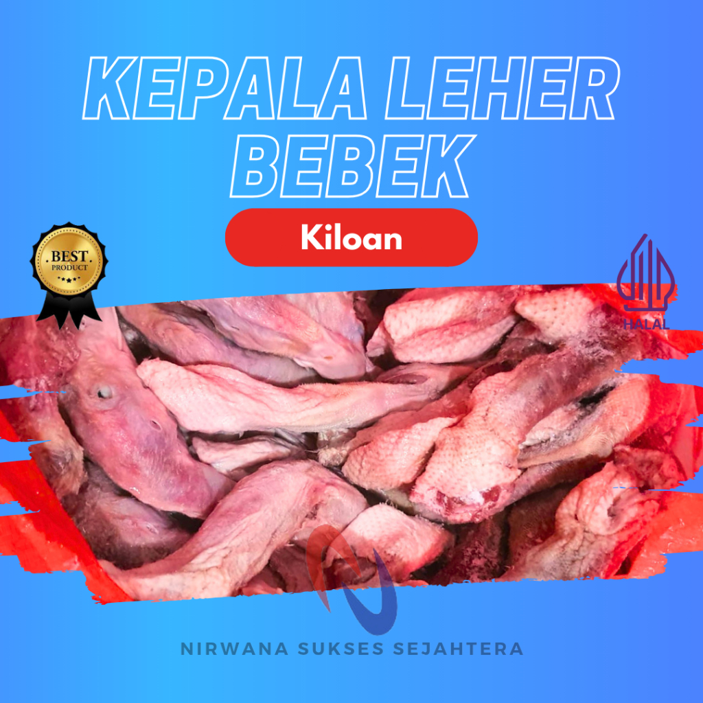 

KEPALA LEHER BEBEK PEKING / ELONGATED PEKING DUCK HEAD (KILOAN)