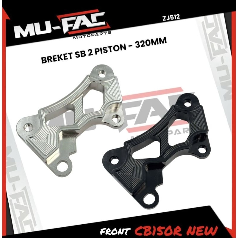 BREKET KALIPER SAMURAI 2PISTON 320MM MOTOR CB150R NEW