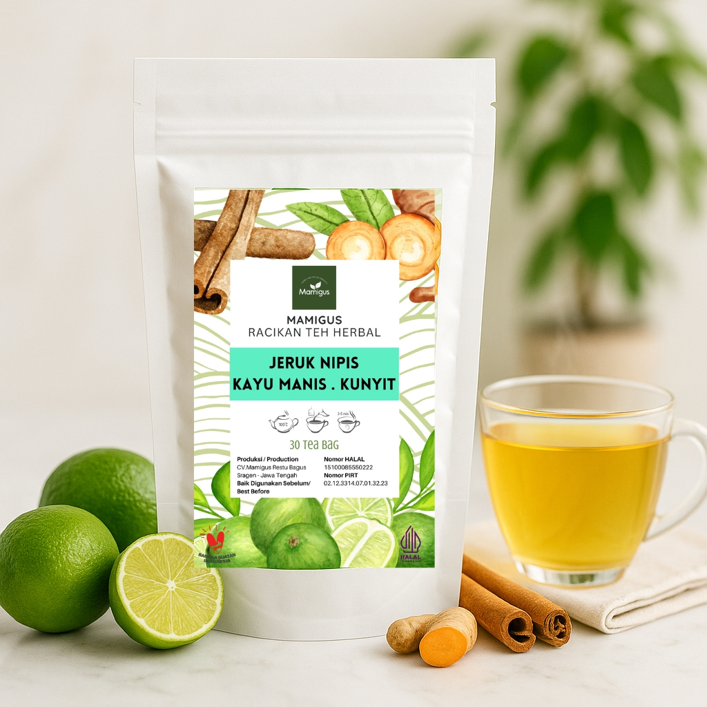 

TEH JERUK NIPIS KAYU MANIS KUNYIT CELUP / Teh Rempah Rimpang / 30 Tea Bag