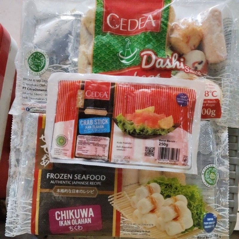 

CEDEA STEAMBOAT 300gr | CRAB STICK 250gr| CHIKUWA 250gr