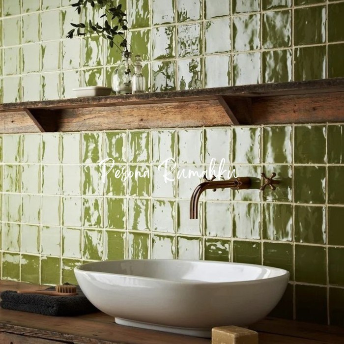 Mosaic Kuda Laut Mass Type Granada 27 KW 1 - Mosaic Mozaik Keramik Dinding Dapur Hijau Backsplash Ti