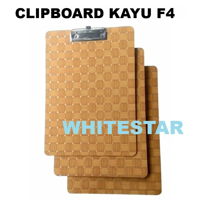 

clipboard / papan jalan / dada kayu F4 folio clip board