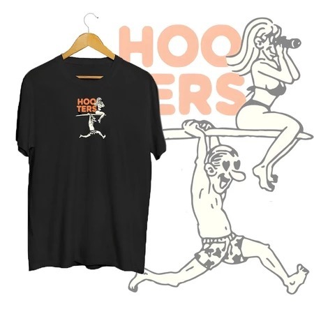 6.6 KAOS OVERSIZE HOOTERS T-SHIRT