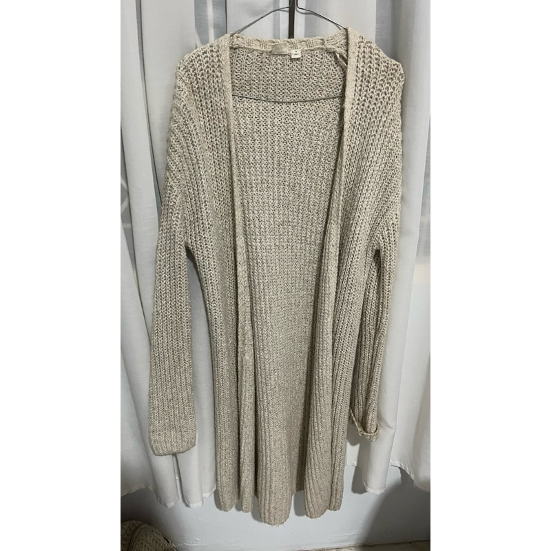 preloved cardigan rajut tebal panjang