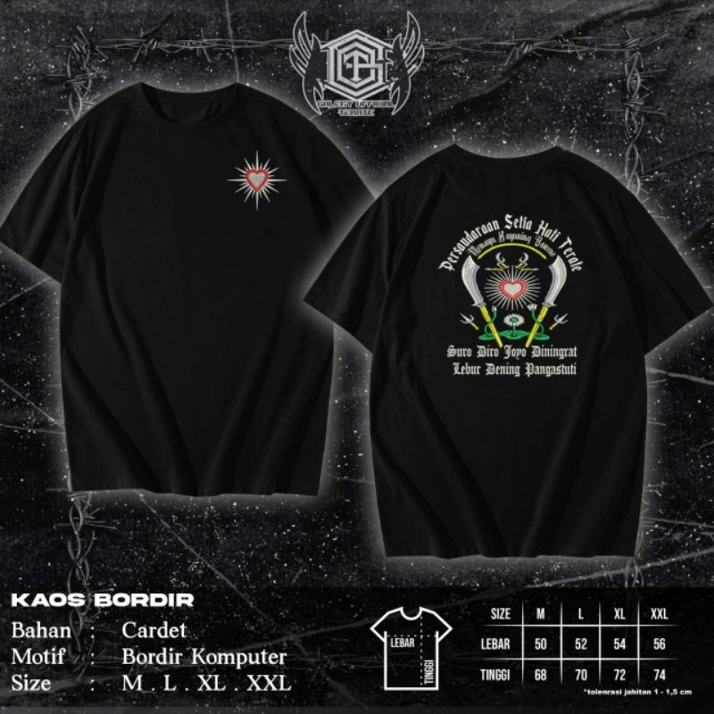 KAOS BORDIR SETIA HATI TERATE//KAOS BORDIR 1922//KAOS BORDIR TERBARU//KAOS BORDIR KEKINIAN
