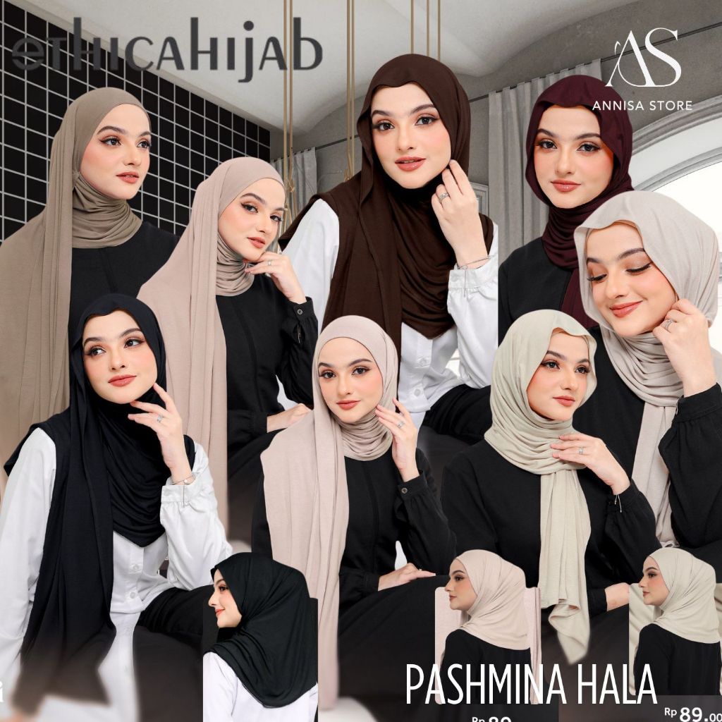 ETHICA HIJAB PASHMINA HALA - PASHMINA VISCOSE AIRFLOW PREMIUM - PASMINA AIRFLOW