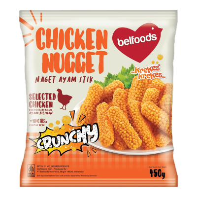 

belfoods Naget Ayam Stik Crunchy 450 g