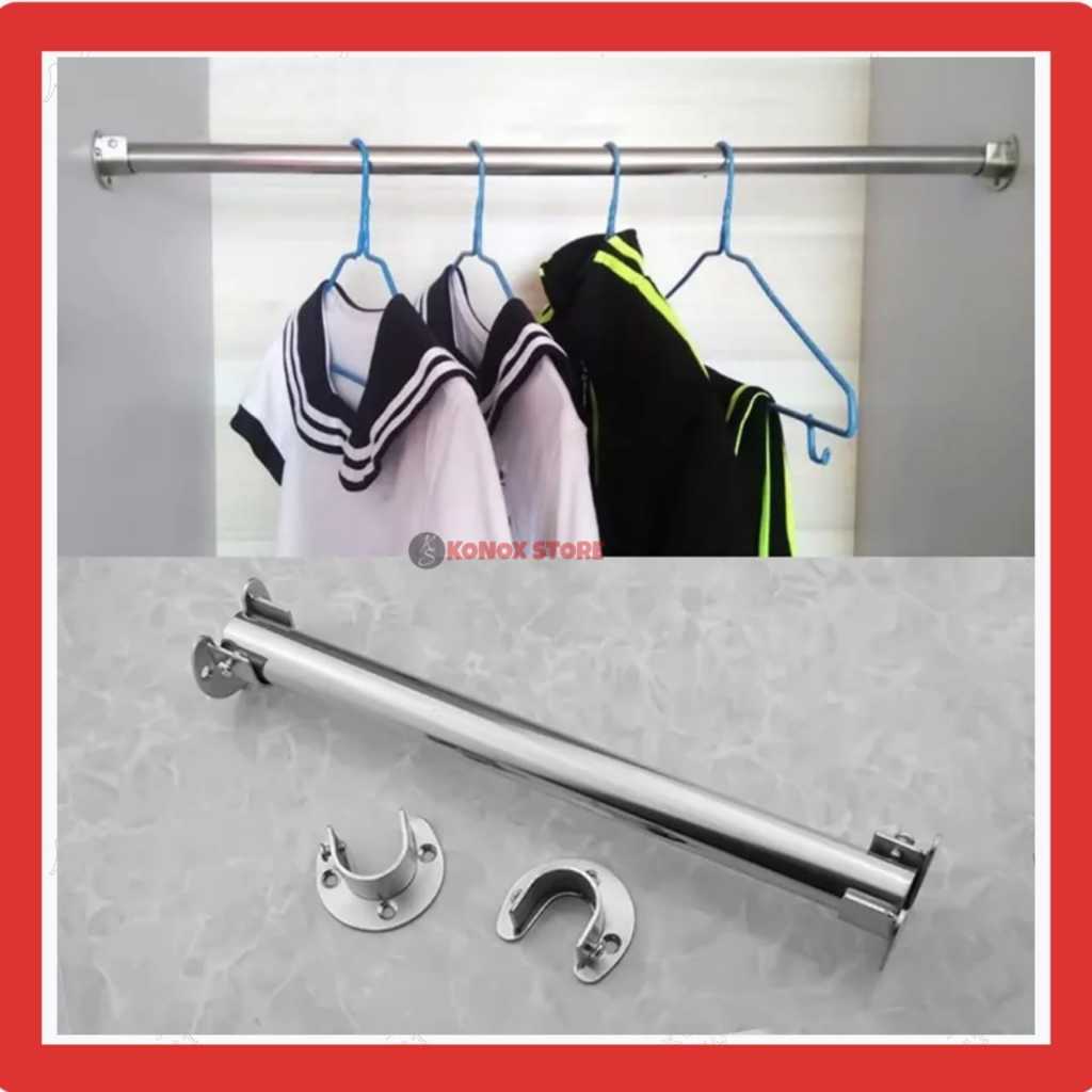 Bracket Tiang Flexible Shower Curtain / Kaki Dudukan Tiang  Model U