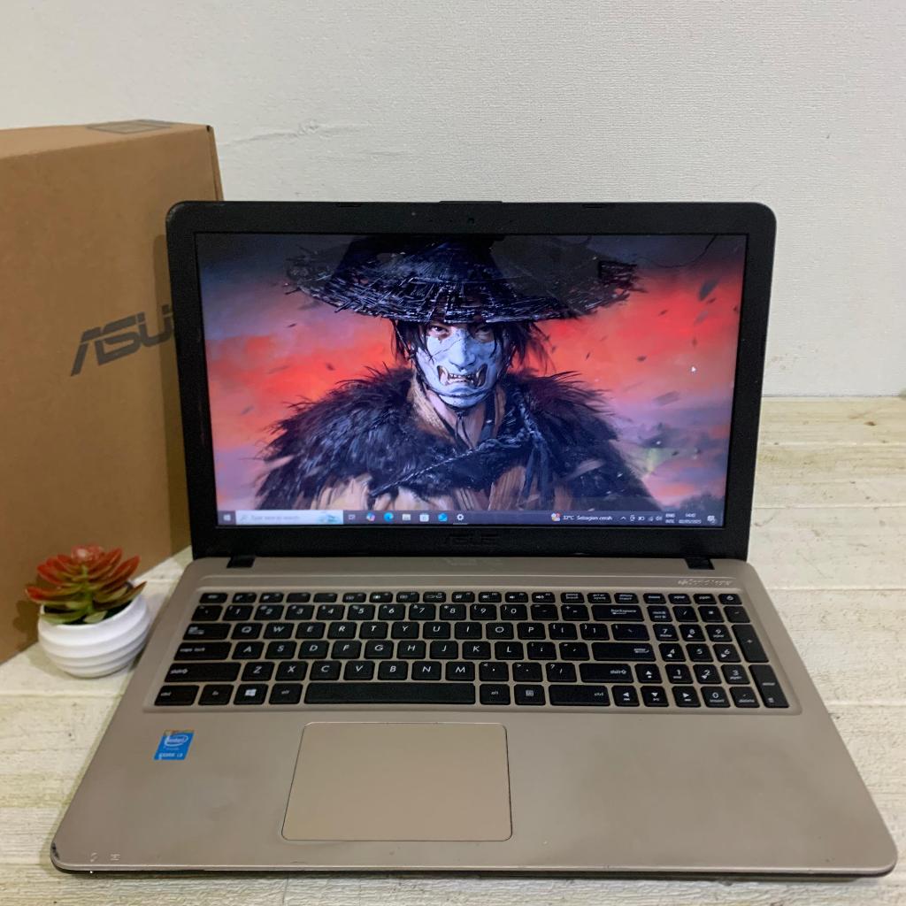 Second Laptop Slim Asus X540L | Core i3 4005U | RAM 2 GB | SSD 128 GB | Layar 15,6"HD | Windows 10 +