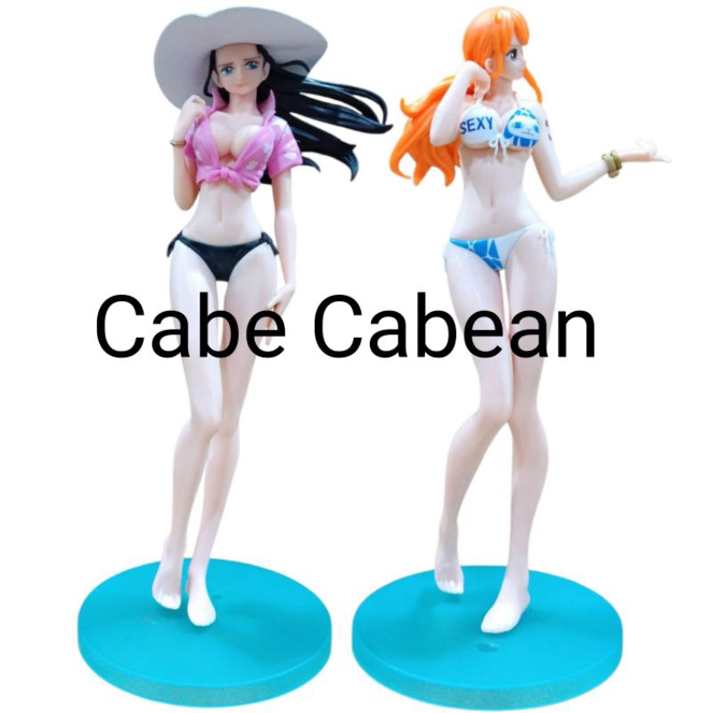 Action Figure One Piece Nami Nico Robin Sexy Pvc Statue Tinggi 23-24CM