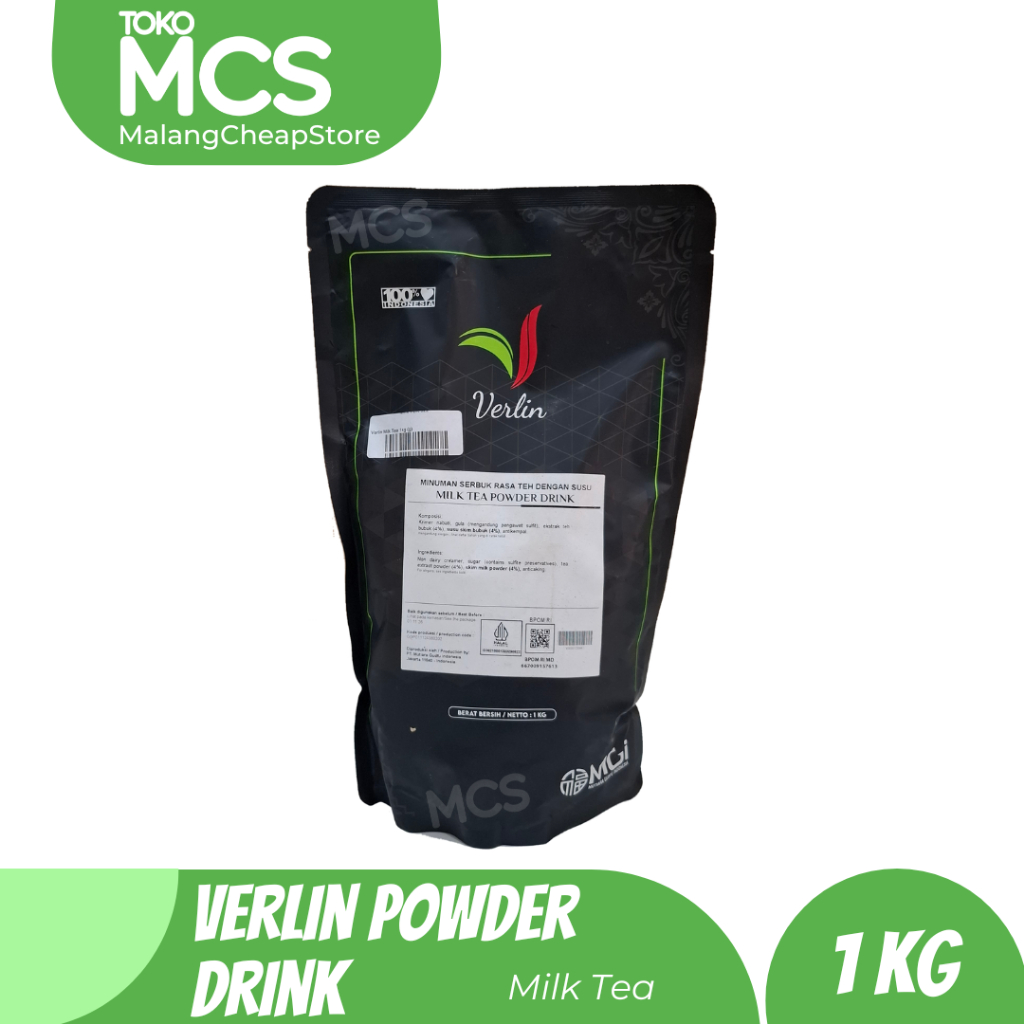 

VERLIN bubuk minuman rasa MILK TEA / Verlin bubble drink 1kg