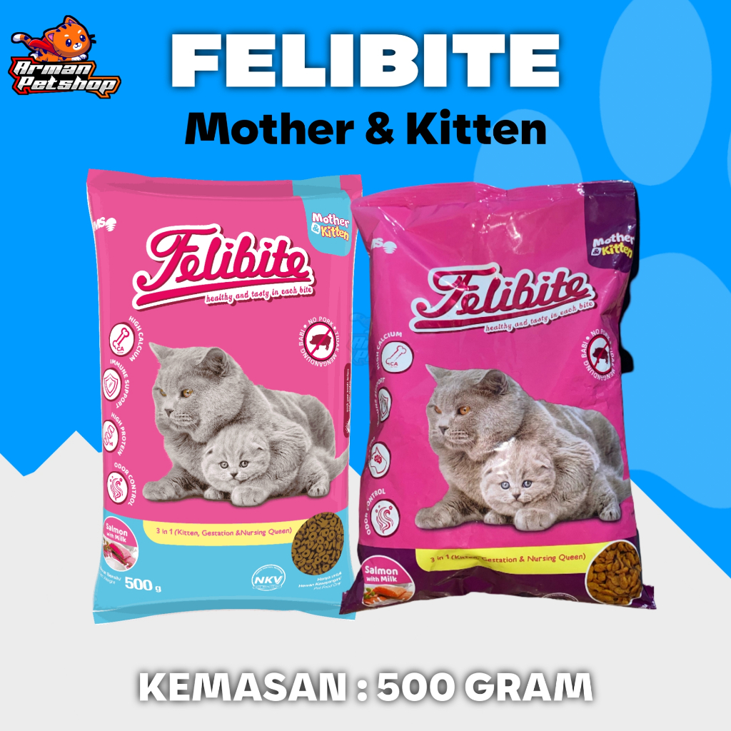 Makanan Kucing Felibite Mother&Kitten 500gr / Felibite Mother and Kitten