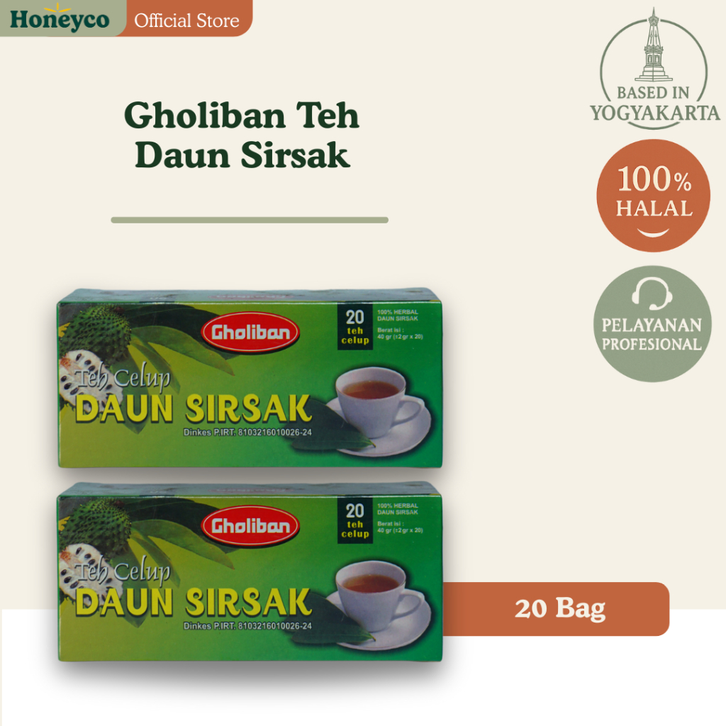 

Teh Celup Daun Sirsak Gholiban