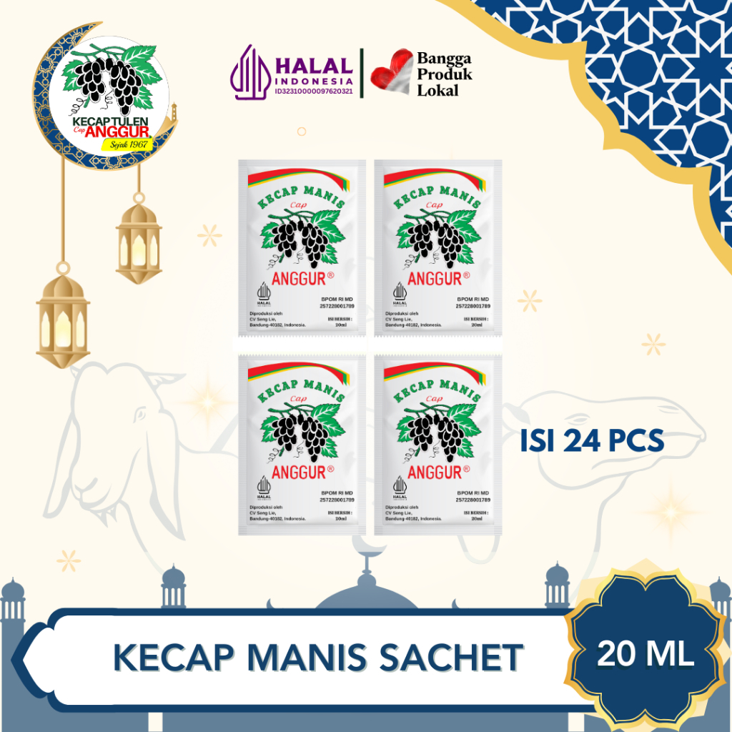 

aina Cap Anggur Kecap Manis Sachet 20ml x 24 pcs