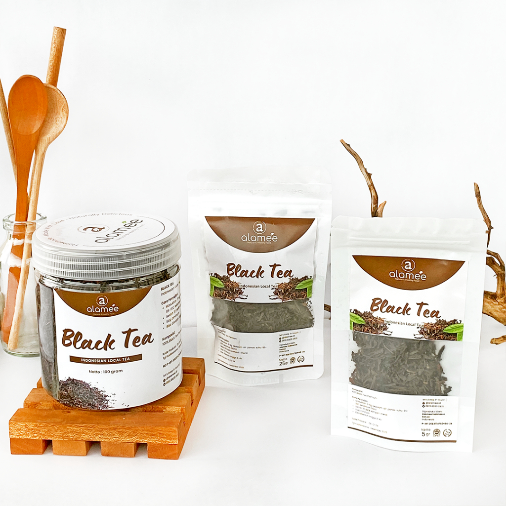 

Black Tea Teh Organic Bunga Kering Hitam Dried Alami Organik Herbal