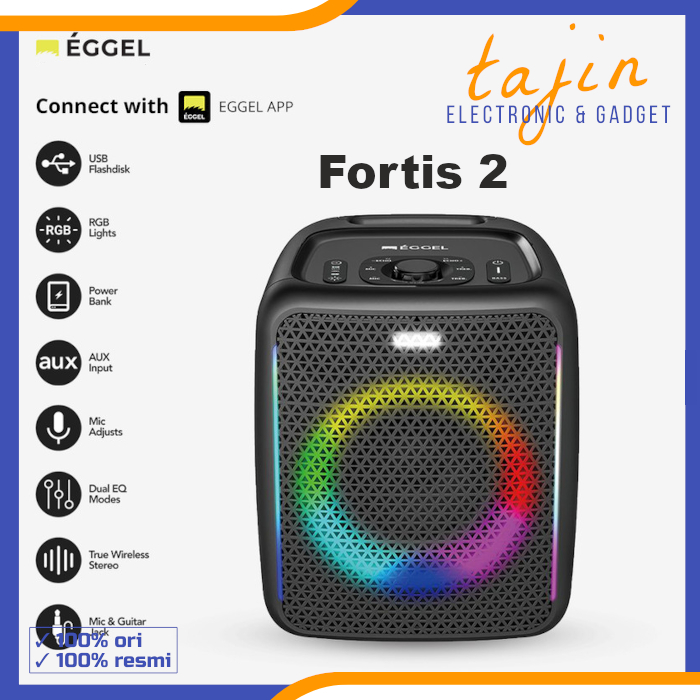 Eggel Fortis 2 Portable Party Speaker - Garansi Resmi