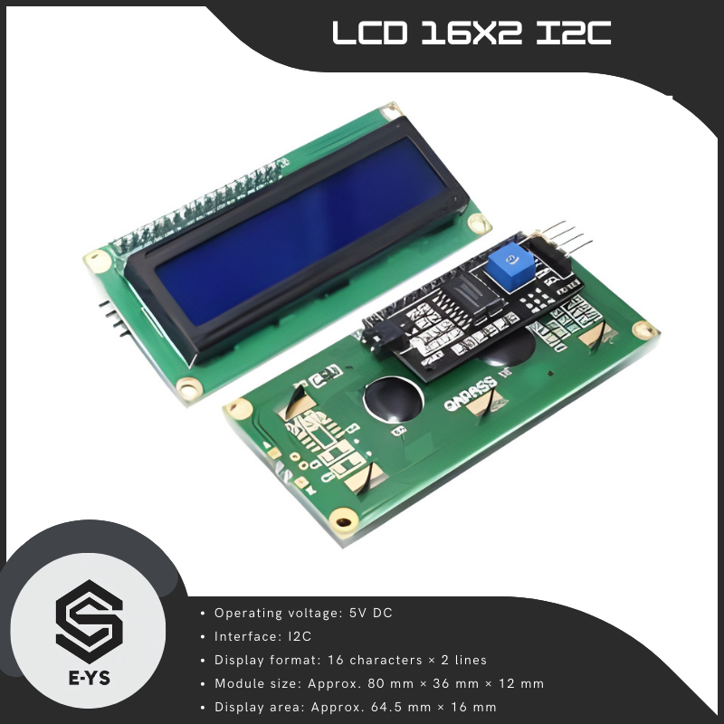 LCD 16x2 ~ 1602 I2C Display Modul