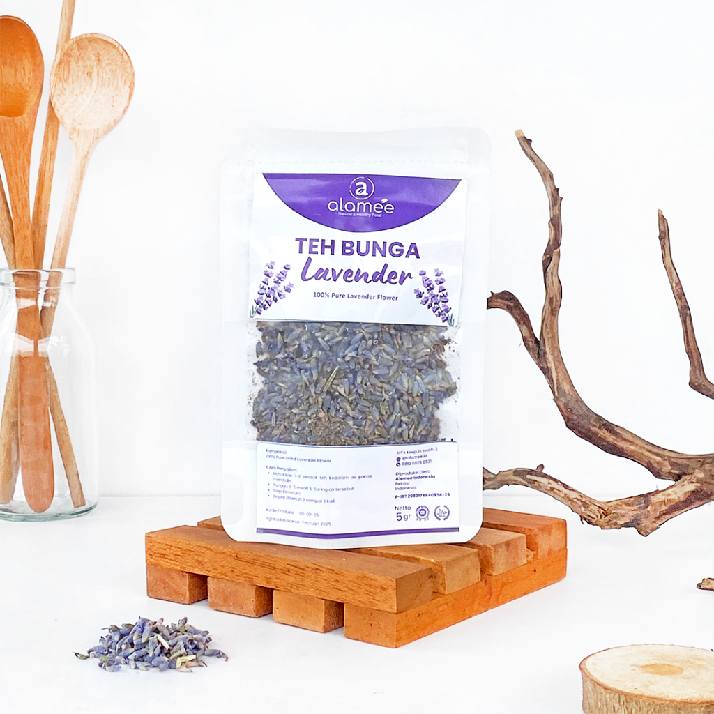 

Teh Bunga Lavender Insomnia Tea Organik Kering Dried Flower Herbal Alami Organic 5gr