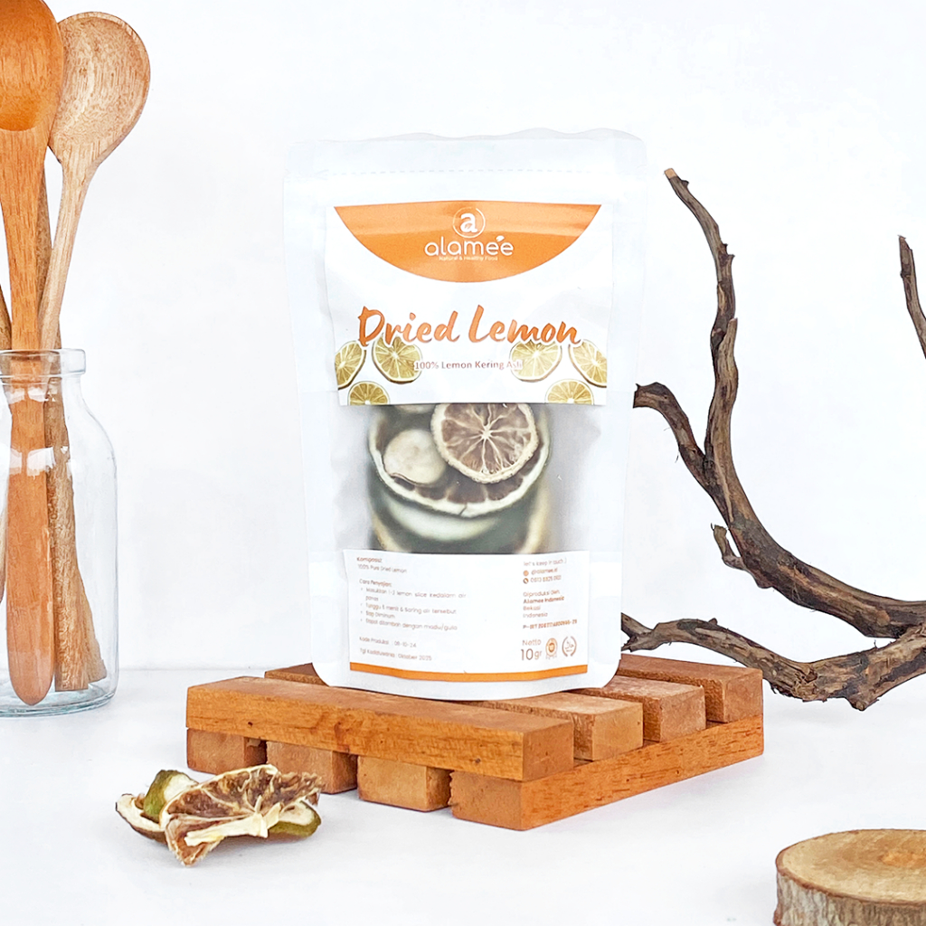 

ALAMEE Lemon Kering Dried Slice Tea Teh Herbal Iris Organik Minuman Herbal Organic 10gr