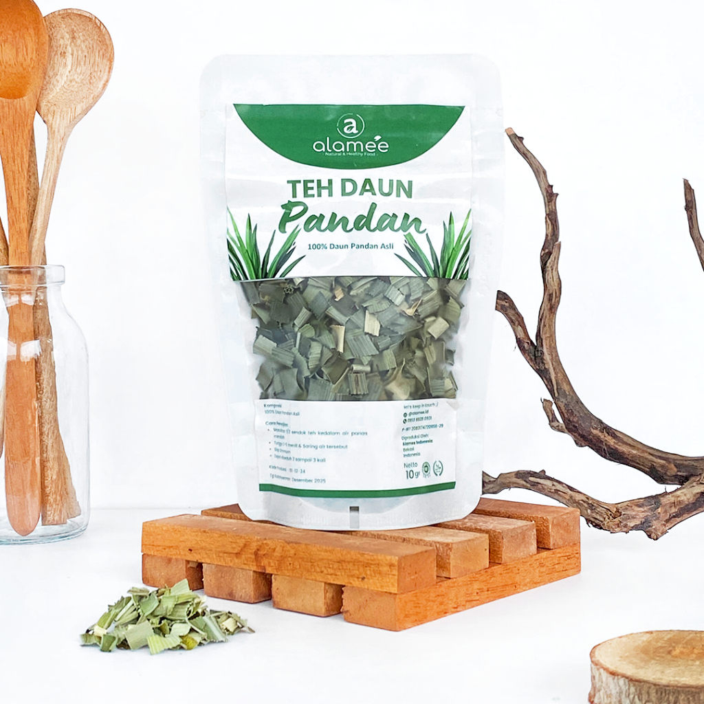 

Teh Daun Pandan Kering Leaf Tea Organik Alami Minuman Herbal Siap Minum Seduh 10 Gr