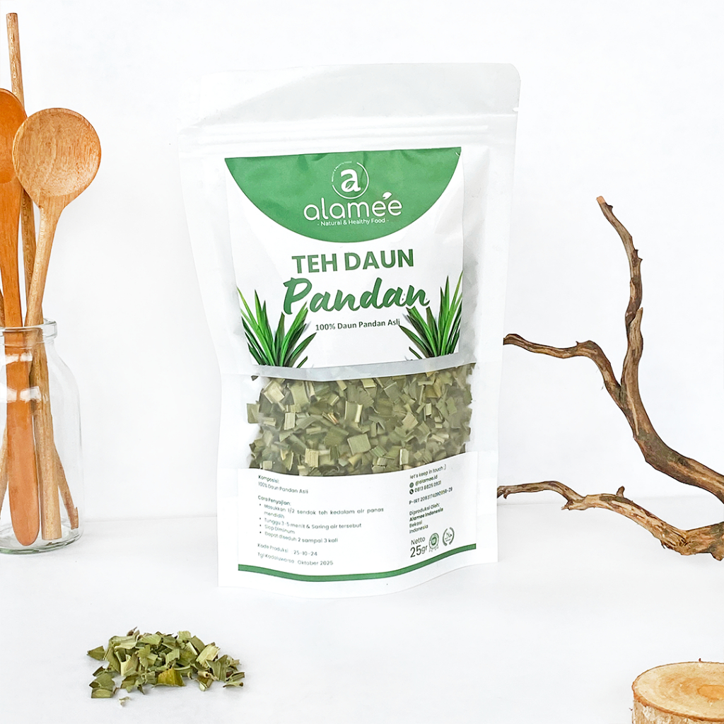 

ALAMEE Dried Pandan Tea Teh Daun Kering Leaf Organik 25gr