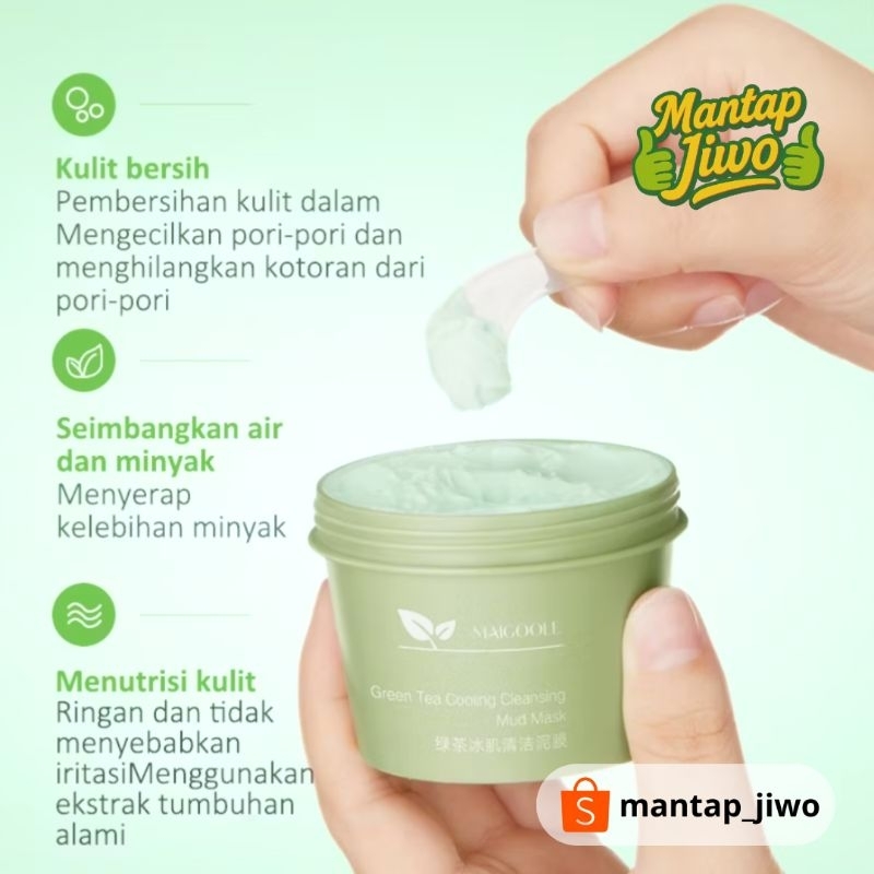 Maigoole Green Tea Clay Mask Mud Mask