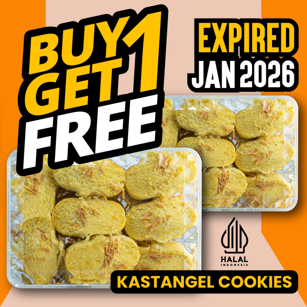 

BUY 1 FREE 1 ANEKA COOKIES & SNACK || REGULER 2704 BOX || KRISMA FOOD