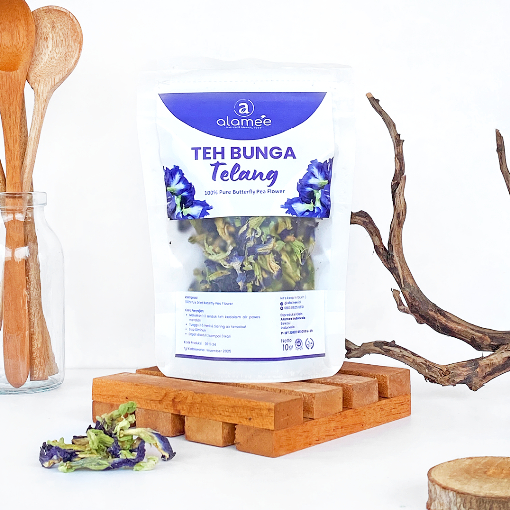 

Teh Bunga Telang Kering Butterfly Pea Tea Herbal Organik Alami 10 Gr