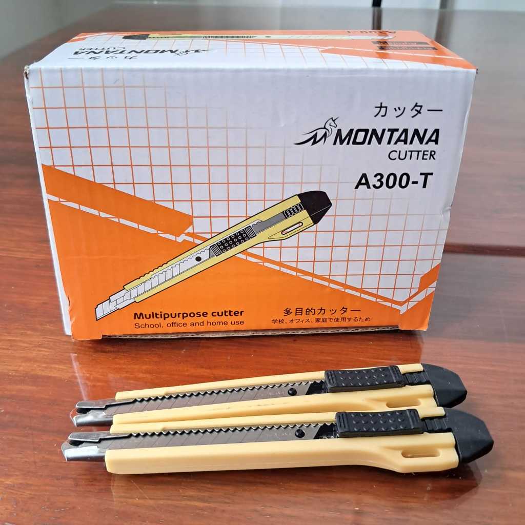 

1 Kotak isi 12 Pcs Pisau Cutter MONTANA A300 - T