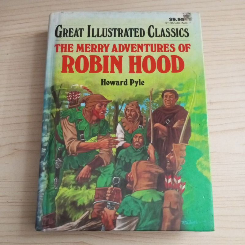 NOVEL THE GREAT ILLUSTRATED CLASSICS THE MERRY ADVENTURES OF ROBIN HOOD BY HOWARD PYLE