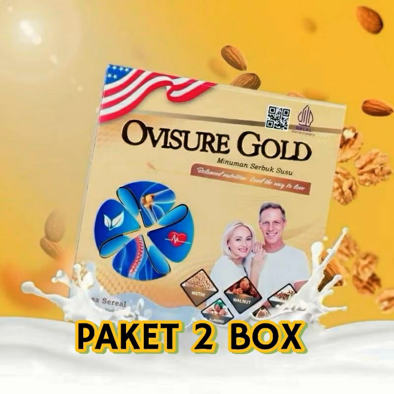 

OVISURE GOLD Paket 2 Box SUSU VITAMIN SENDI AMPUH BPОМ ASLI