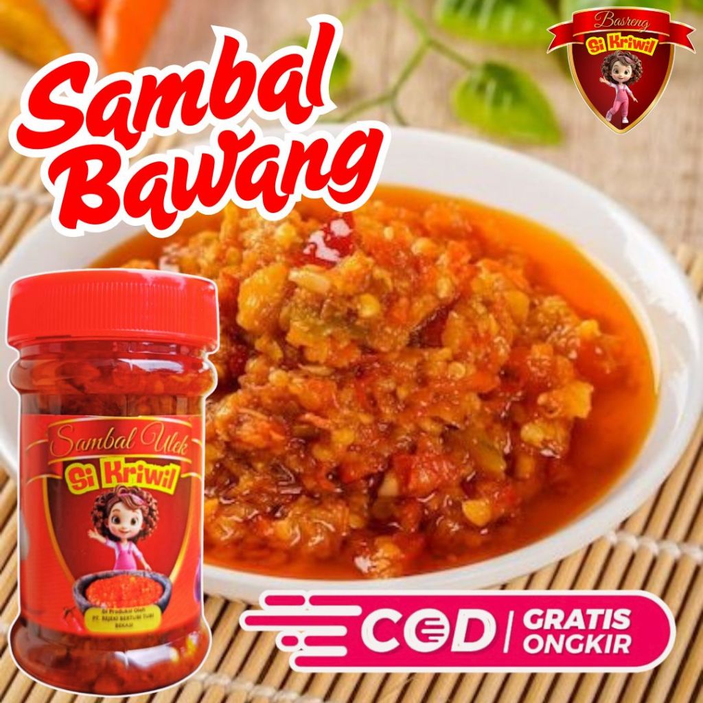 

COD GRATIS ONGKIR SAMBAL BAWANG SI KRIWIL PEDAS NAMPOL NIKMAT NGEPOL
