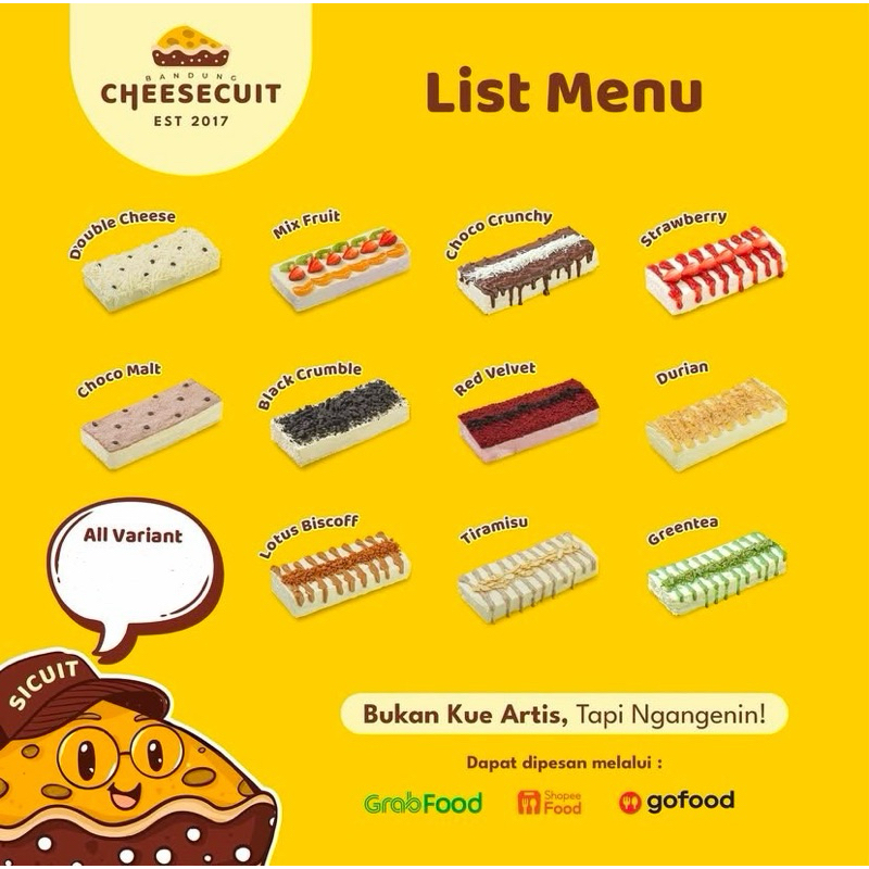 

CHEESECUIT BANDUNG - READY JAKARTA 30 Juni 2025
