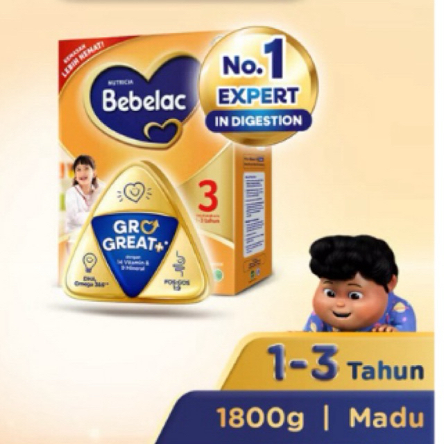 

Bebelac tahap 3 dan 4 berat 1800 gram